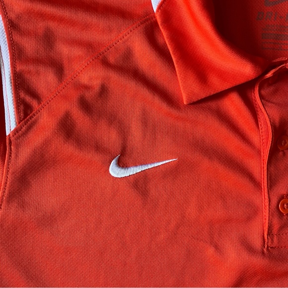 Nike DRI-FIT Short Sleeve Golf Polo Orange L - Picture 4 of 11